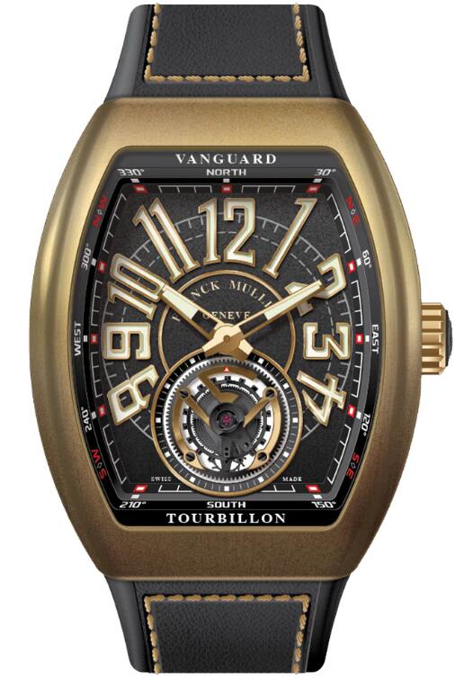 Best Franck Muller Vanguard Circle Tourbillon Bronze Replica Watch for sale Cheap Price V 45 T CIR BRONZE (NR) (BR) (BZ) (NR. BLC BZ BR)